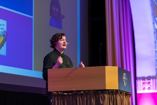 Wiktoria Dalach presents her talk