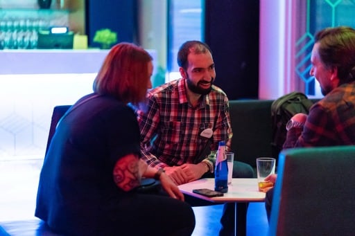 Discussions at the party