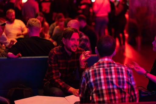 Discussions at the party