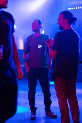 Two men on the dance floor